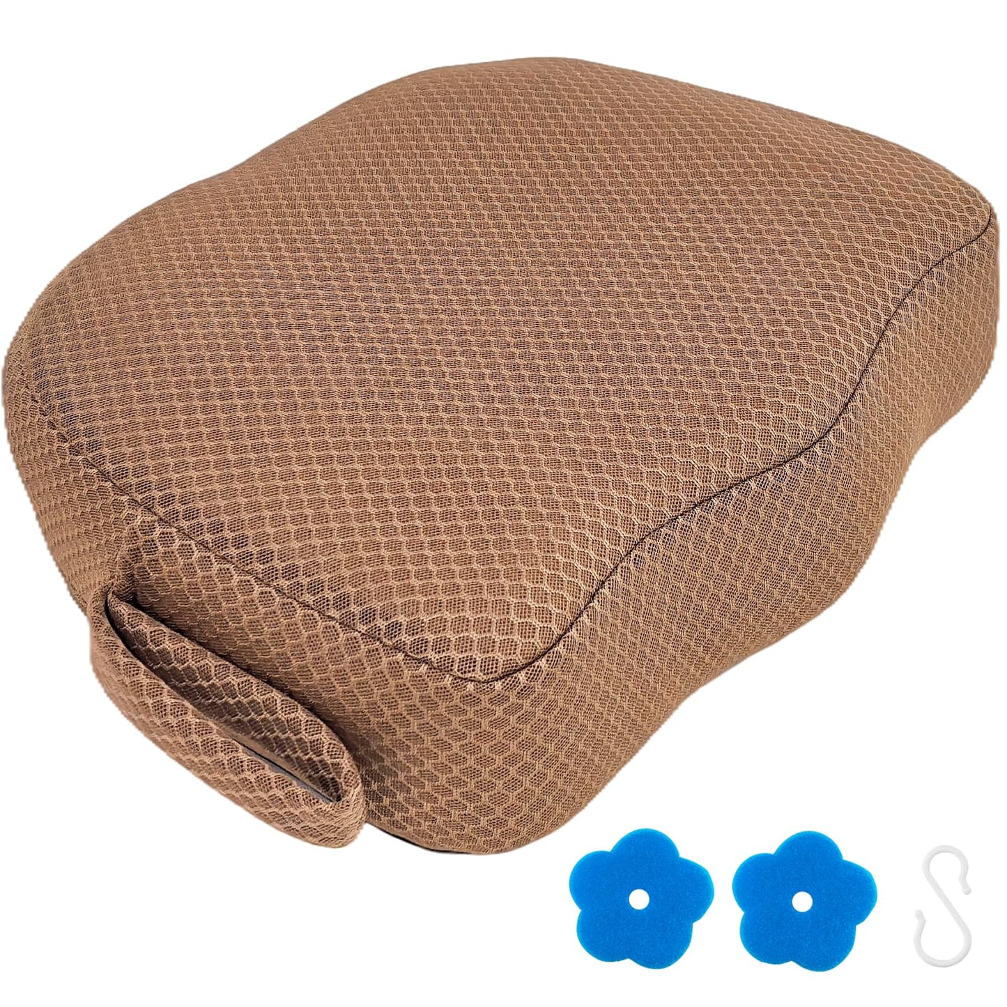 AEROiVi Hot Tub Booster Seat for Adults, 5 Inch Thick Supportive Cushion with Non-Slip Bottom, Weighted for Quick Sink Without Float, Spa Booster Seat for Hot Tub (Including Inflatable), Pool, Bathtub