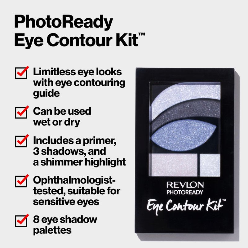 Revlon Eyeshadow Paette, PhotoReady Eye Makeup, Creamy Pigmented in Blendable Matte & Shimmer Finishes 505 Impressionist, 0.01 Oz