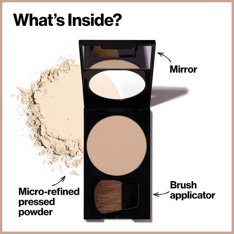Revlon PhotoReady Blurring Face Powder - Longwear, Oil-Free Makeup for Flawless Finish | 0.25 oz, Light Medium
