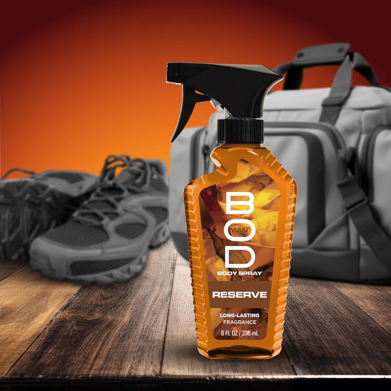 BOD Man Reserve Fragrance Body Spray - Invigorating Scent | 8 Fl Oz Size