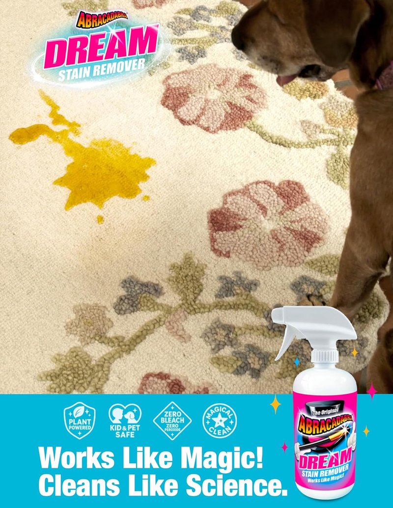Abracadabra® Dream Stain Remover - 16oz Instant Treatment for Fresh & Set-In Stains | Kid & Pet Safe