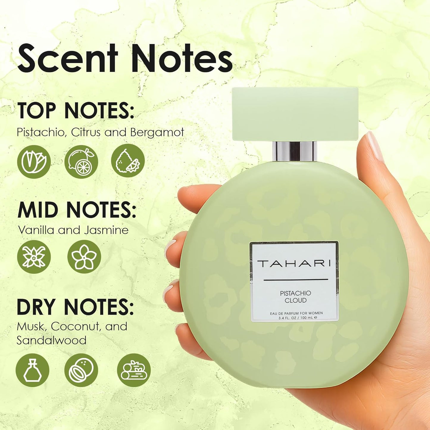 TAHARI Cloud Eau de Parfum for Women - Sweet & Seductive Long-Lasting Fragrance | 3.4 fl. oz / 100 mL