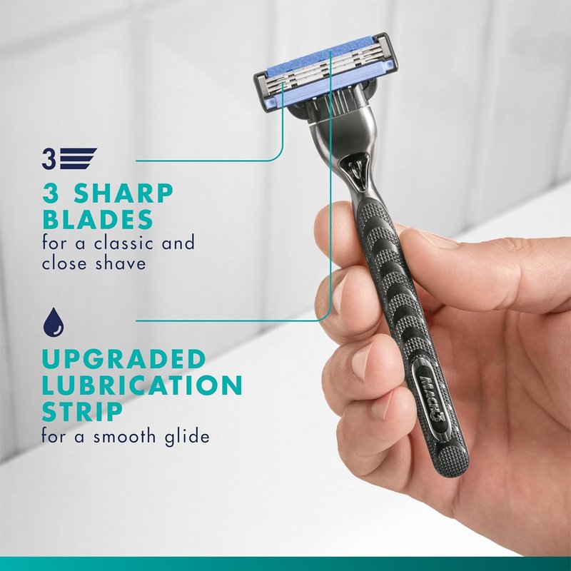Gillette Mach3 Razor Blade Refills - 10 High-Performance Blades for a Smooth Shave