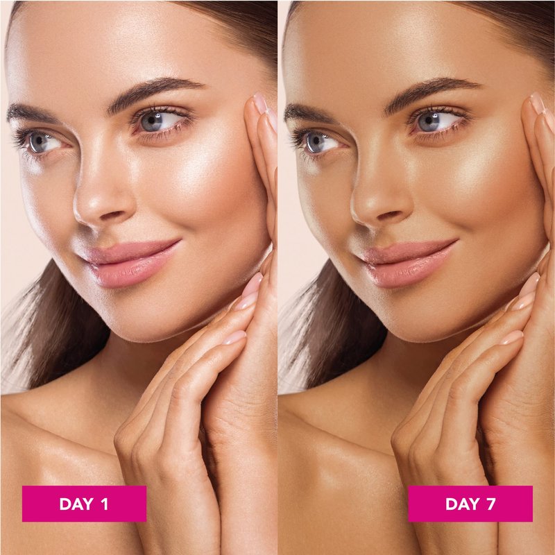 Jergens Natural Glow Face Self Tanner Lotion SPF 20, Sunless Tanning, Fair to Medium Skin Tone, Daily Facial Sunscreen, Oil-Free, Broad Spectrum UVA and UVB Protection, 2 Oz, Pack of 2