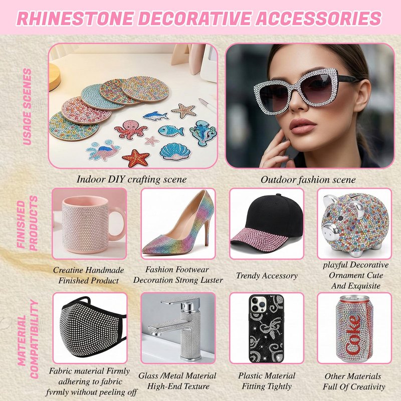DEWJDFSC 2 Boxes Rhinestones for Bedazzling Kits, Multicolor 3mm Resin Jelly Flatback Bedazzled Gems, 2-6mm Silver Clear Bedazzler, Bedazzler with 3Pcs B7000 Jewelry Glue for Crafts Book Nail Art