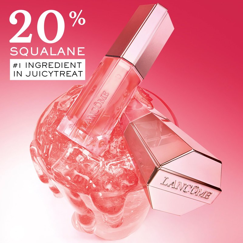 Lancôme Lip Idôle JuicyTreat Oil-in-Gloss -24HR Hydrating Gloss with Squalane for Instant Shine - 33 Idôle Nude