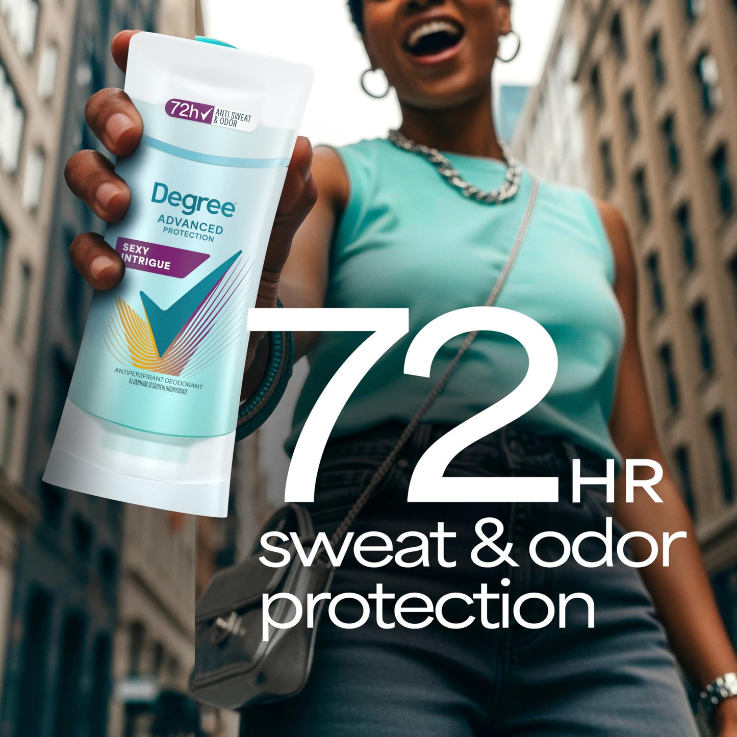 Degree Antiperspirant Deodorant Sexy Intrigue 72-Hour Sweat & Odor Protection Antiperspirant Deodorant For Women with Body Heat Activated Technology 2.6 oz