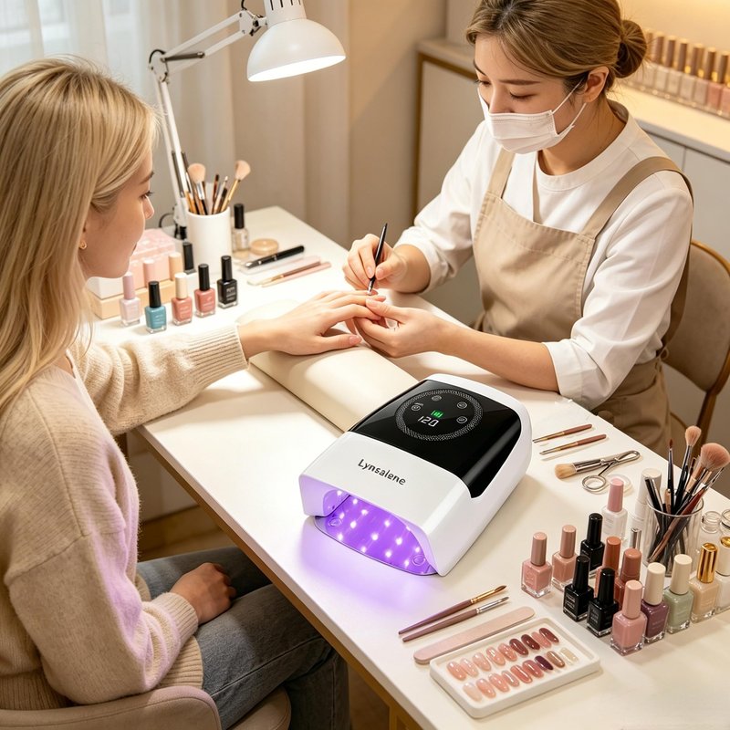 132W UV LED Nail Lamp,Rechargeable UV Light for Gel Nails with 4 Timers & LCD Screen,Profsssional LED Nail Lamp Nail Dryer Fast Curing for Salon & Home Use