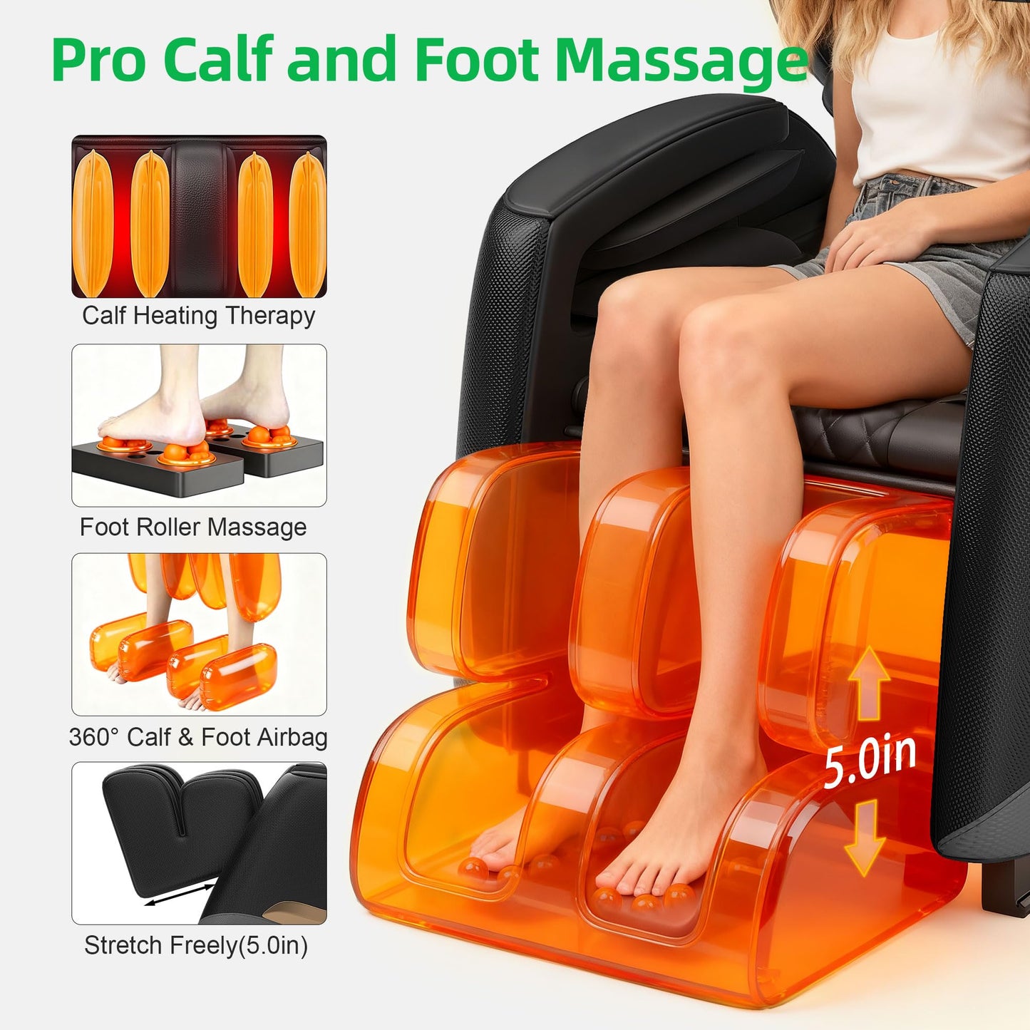 VUYSUYVY Upgraded Massage Chair Full Body, Zero Gravity Massage Chair Recliner- 10 Fix Points, 2026 Shiatsu Massage Chairs with Heat, Airbags, Foot Massage, 6 Auto Modes, Bluetooth Speaker