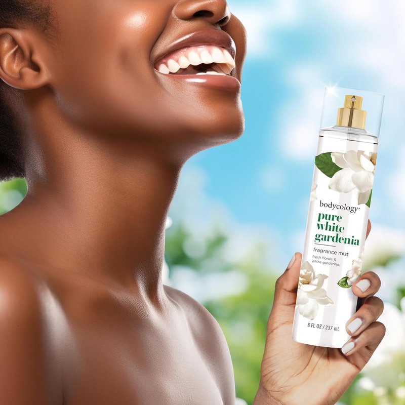 Long-Lasting Fragrance Body Mist | Pure White Gardenia Scent - 8 fl oz (Pack of 2)