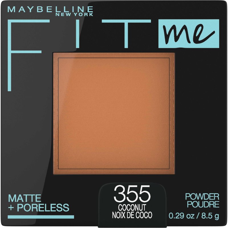 Maybelline Fit Me Matte + Poreless Liquid Foundation Makeup Coconut 1 Count + Pressed Powder Makeup Coconut 1 Count