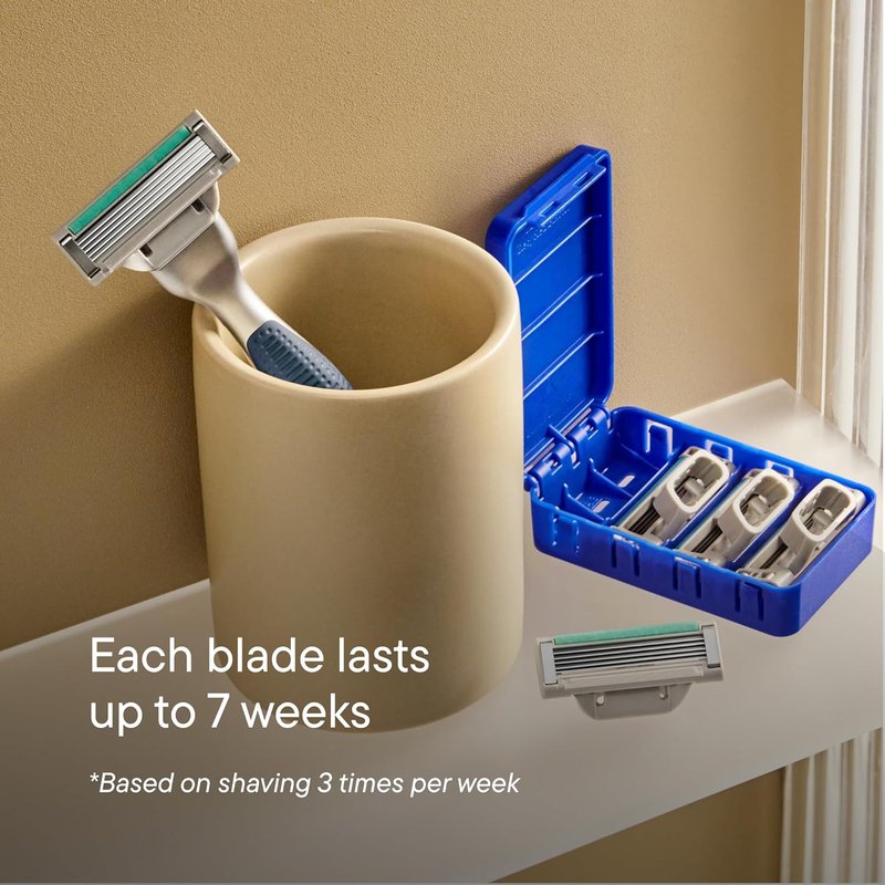 Harry's Plus Razor Refills - 10 Precision Razor Blade Cartridges | Compact Design for Men’s Shaving Kits