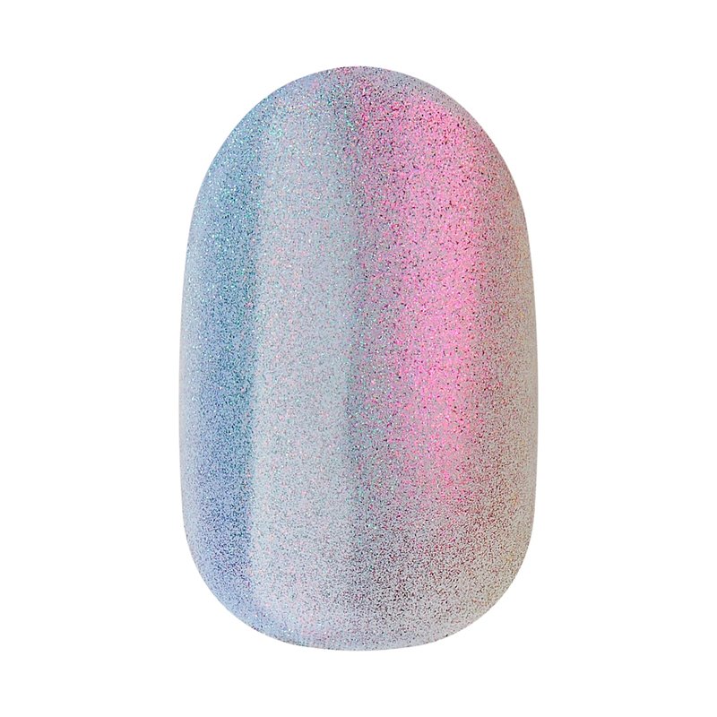 Kiss Impress No Glue Mani Press On Nails, ColorFX, 'Fly Up', Silver, Short Size, Oval Shape, Includes 30 Nails, Prep Pad, Instructions Sheet, 1 Manicure Stick, 1 Mini File