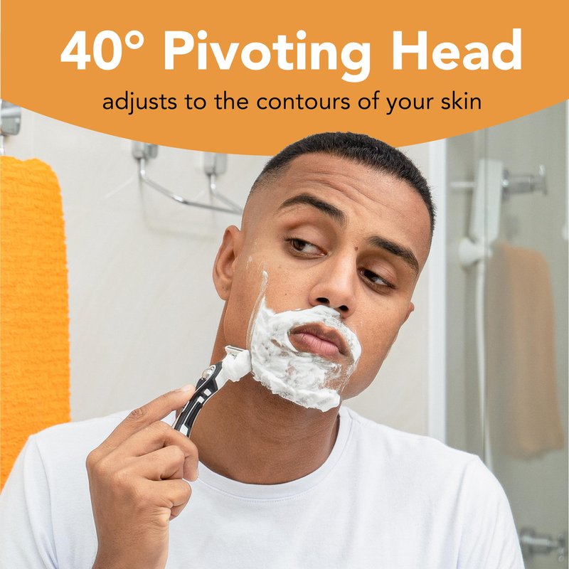 BIC Flex 5 Sensitive Men's 5-Blade Razor Refills, Clincally Proven for Sensitive Skin, 8 Refill Cartridges, 8-Pack
