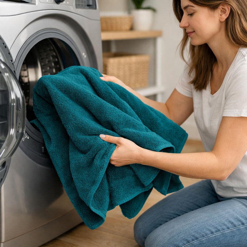 RIVERSIDE Pack of 2 Extra Large Bath Sheets 35 x 70 Inches, 100% Ring Spun Cotton, Hotel Quality, Oversized Bath Towels for Adults, Soft, Highly Absorbent & Quicker to Dry, Teal