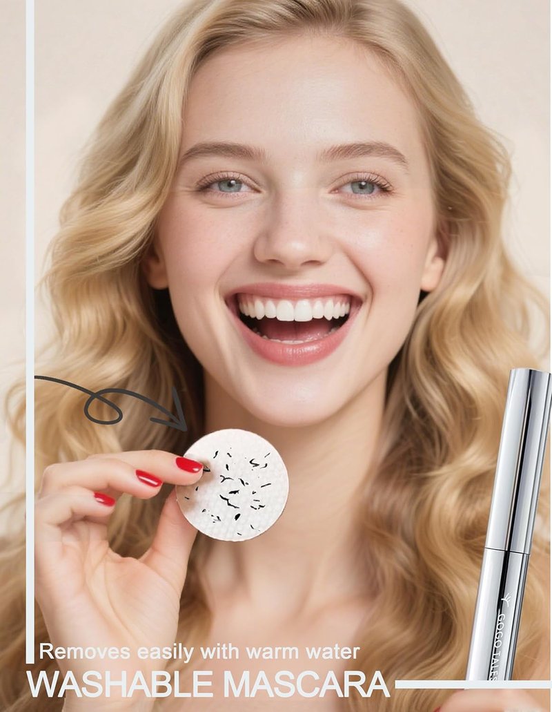 **Regine Switzerland Brown Washable Iron Wand Mascara - Waterproof, Buildable Formula for Clump-Free Length and Volume**