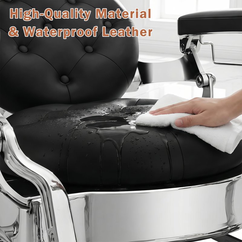 ROWIEP Barber Chair Salon Chairs for Hair Stylist, Heavy Duty Hydraulic Barber Chairs for Barbershop Home,360° Swivel Reclining Hairdresser Chair for Beauty Salon Spa Shampoo Styling