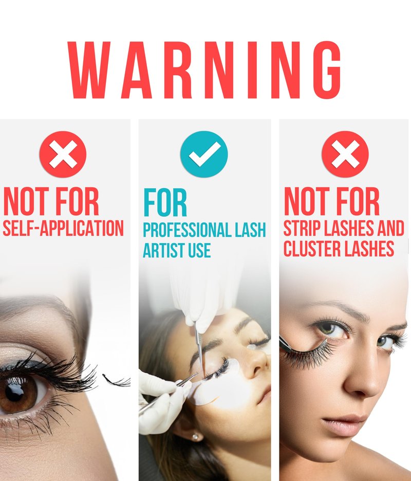Extra Strong Eyelash Extension Glue Stacy Lash (0.34 fl.oz / 10 ml) / 0.5-1 Sec Dry/Retention – 8 Weeks/Black Adhesive