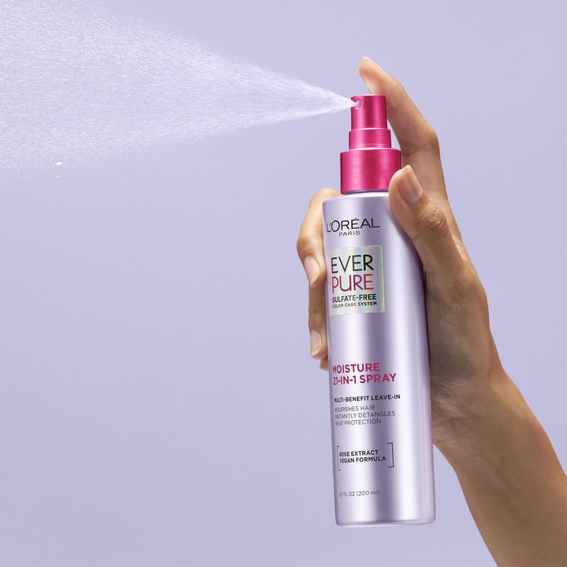 L'Oreal Paris 21-in-1 Leave In Conditioner Spray, Sulfate Free, Vegan, EverPure 6.8 fl oz