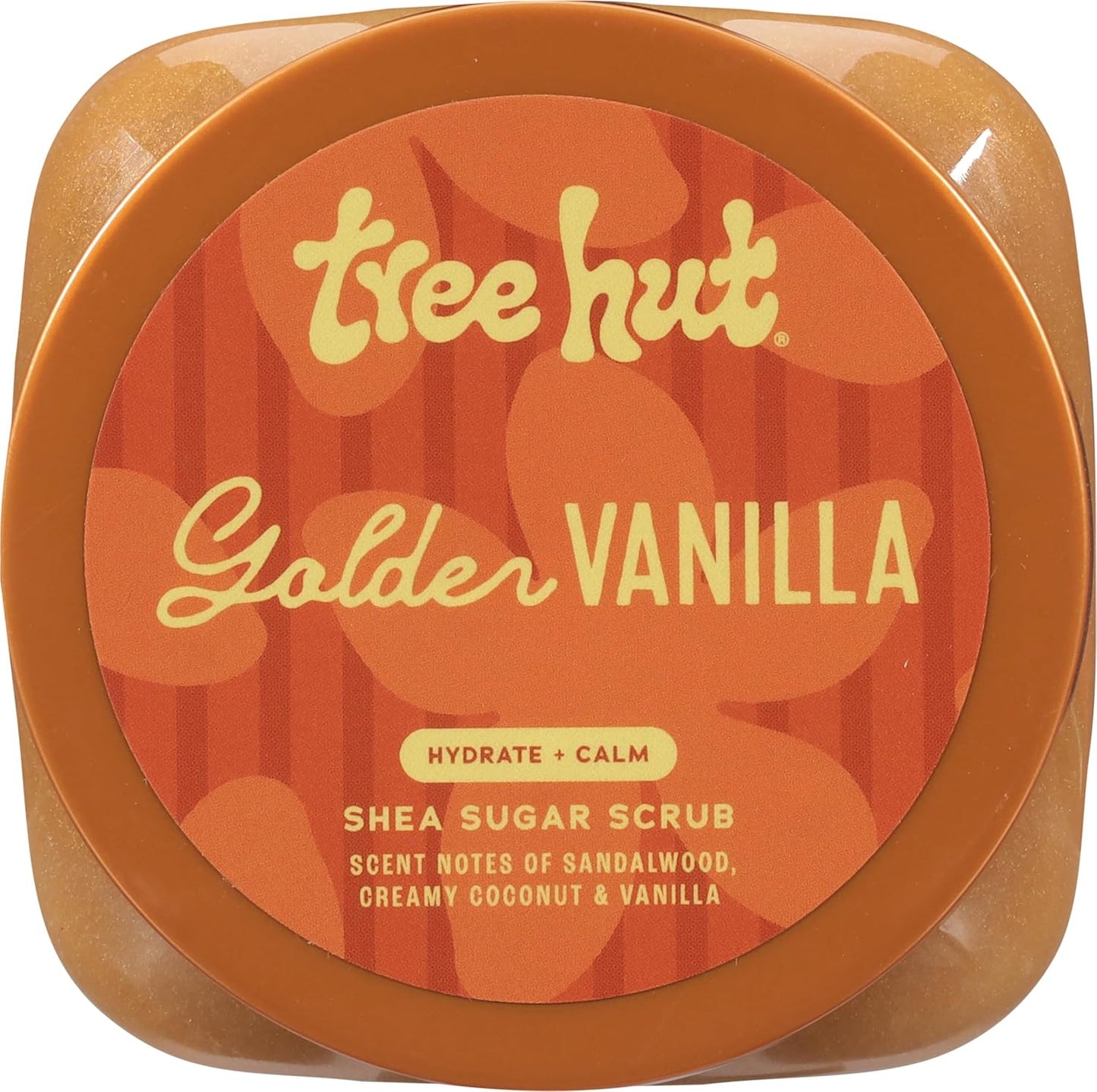 Tree Hut Golden Vanilla Body Scrub - Exfoliating Sugar Scrub with Shea Butter & Essential Oils | 18 Oz