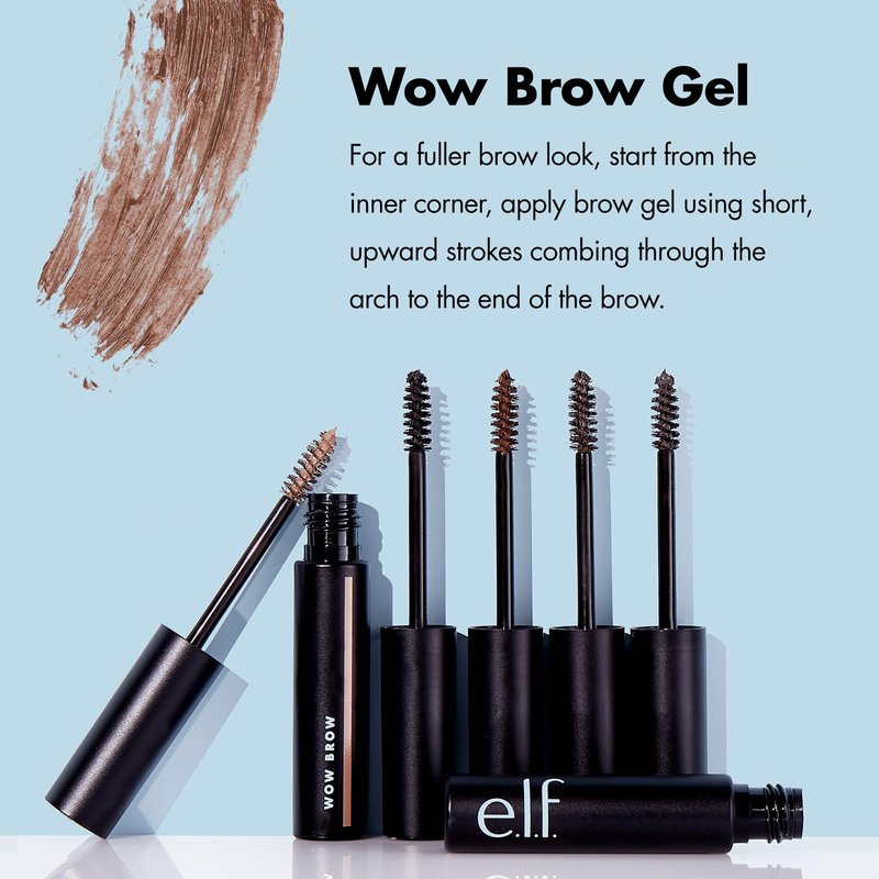 e.l.f. Cosmetics Wow Brow Gel, Taupe | Fiber-Infused | 0.12 Ounce | Pack of 2