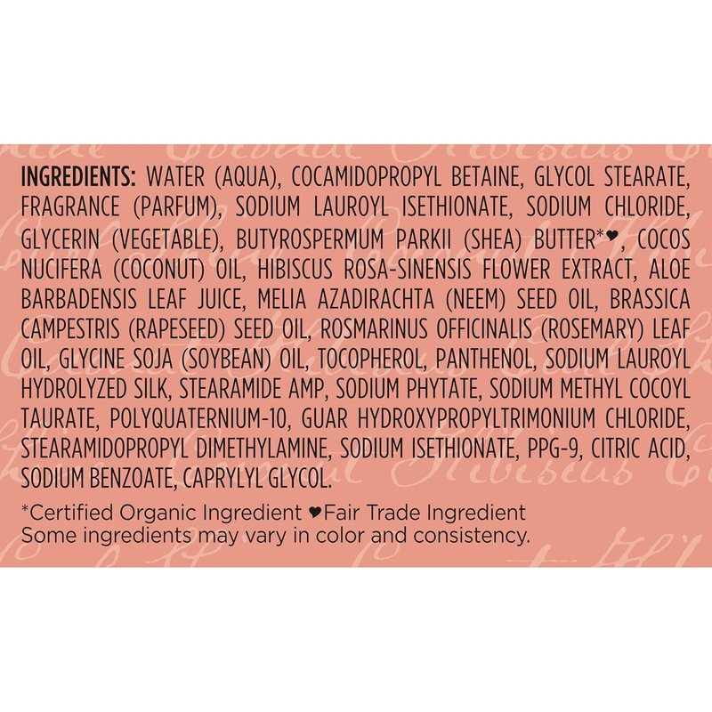 Shea Moisture Coconut & Hibiscus Shampoo for Thick Curly Hair - Hydrating Cleanser, 24 Fl Oz
