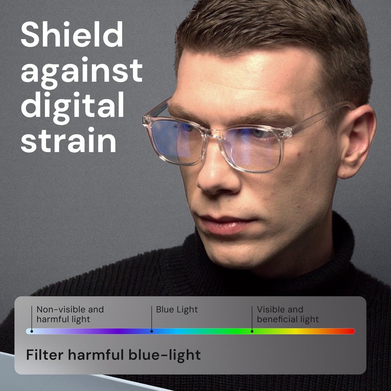 Gaoye Eyewear Frames for Men - Blue Light Blocking Square Glasses, Anti UV Ray Computer Gaming, Blue Blockers for Women
