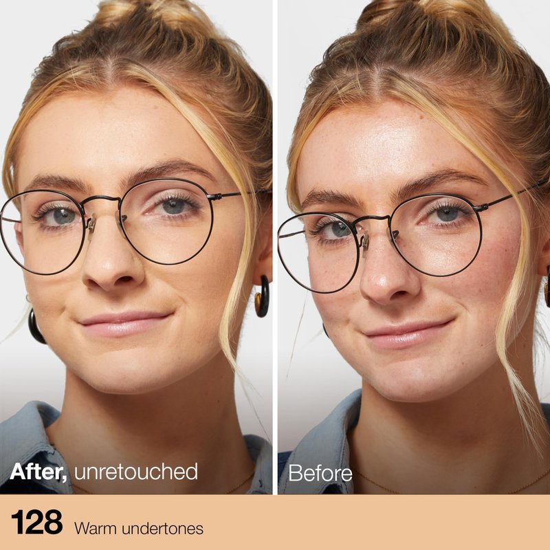 Maybelline Fit Me Matte + Poreless Liquid Oil-Free Foundation Makeup, Warm Nude, 1 Count (Packaging May Vary)