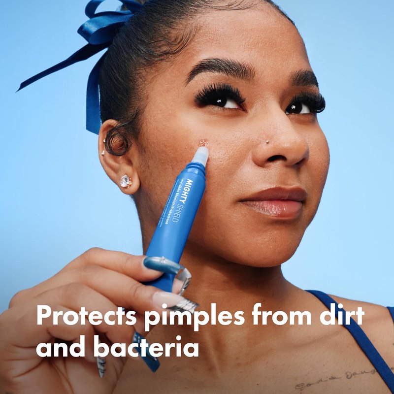 HERO COSMETICS Mighty Shield™ Liquid Patch - Invisible Blemish Protectant for Fast-Drying Pimple Care | 6 Patches