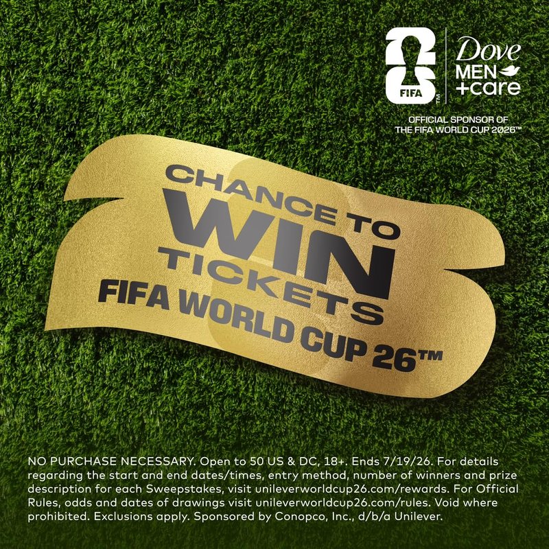 DOVE MEN + CARE - Limited Edition FIFA Regimen Body Wash & Deodorant Pack Striker Swag 2 Count for Men for Hydrated Soft Skin & Odor Control