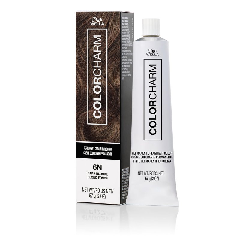 COLORCHARM Permanent Cream Hair Color, 6N Dark Blonde, 2 oz.