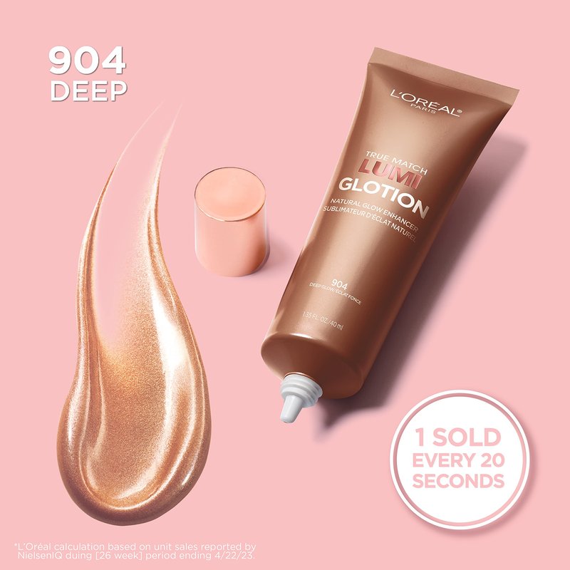 L’Oréal Paris Lumi Glotion Deep and Light Bundle, Highlighter and Bronzer For Radiant Glow, Pack of 2