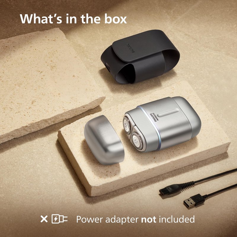 Philips Norelco Shaver 600 Series - Compact Electric Shaver, Lift & Cut System, SteelPrecision Blades, 4D Flex Heads, Wet & Dry Shave, Travel Case, Model S693/94