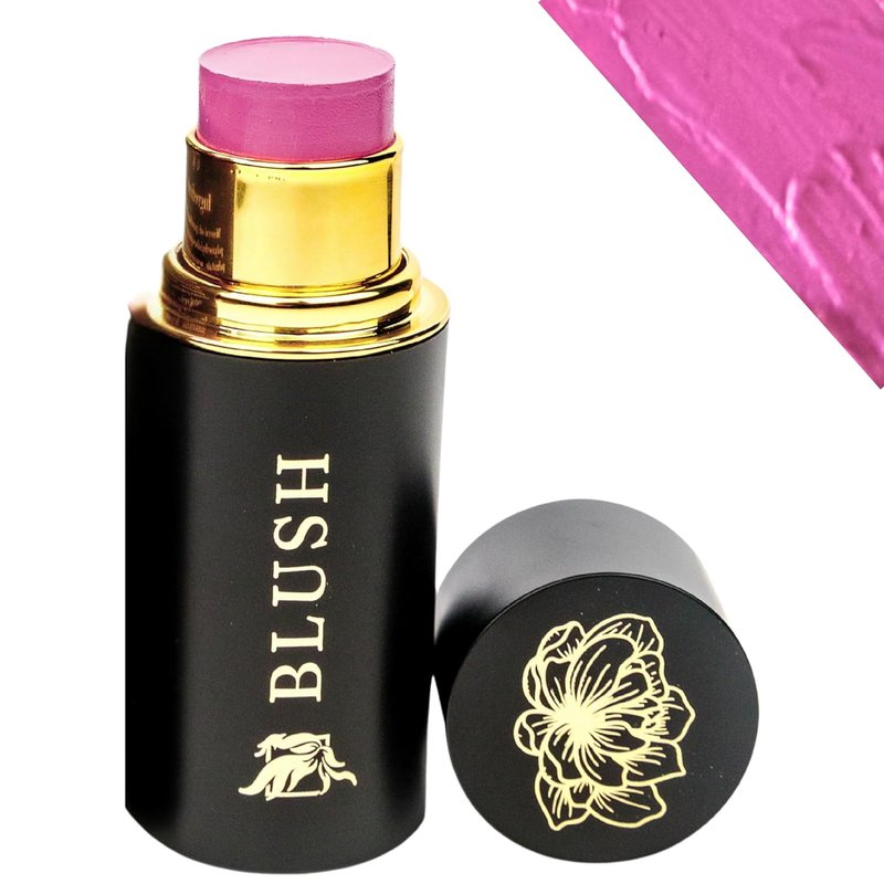 Cream Blush Stick - 3-in-1 Hydrating Makeup for Cheeks, Lips & Eyes | High Pigment Formula with Shea Butter & Hyaluronic Acid | Lilac Color