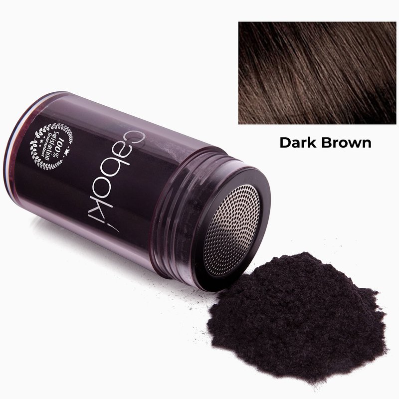 Caboki Hair Fibers for Thinning Hair – Natural Plant-Based Hair Powder for Men & Women – Instantly Thicker Fuller Looking Hair – Clean Ingredients – 30g, 90-Day Supply, Dark Brown