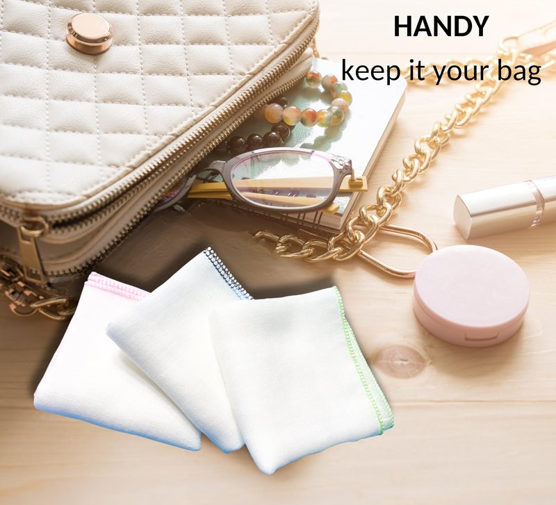 Arumary 100% 8 Packs Cotton Baby, Kid and Women Handkerchief (All White)