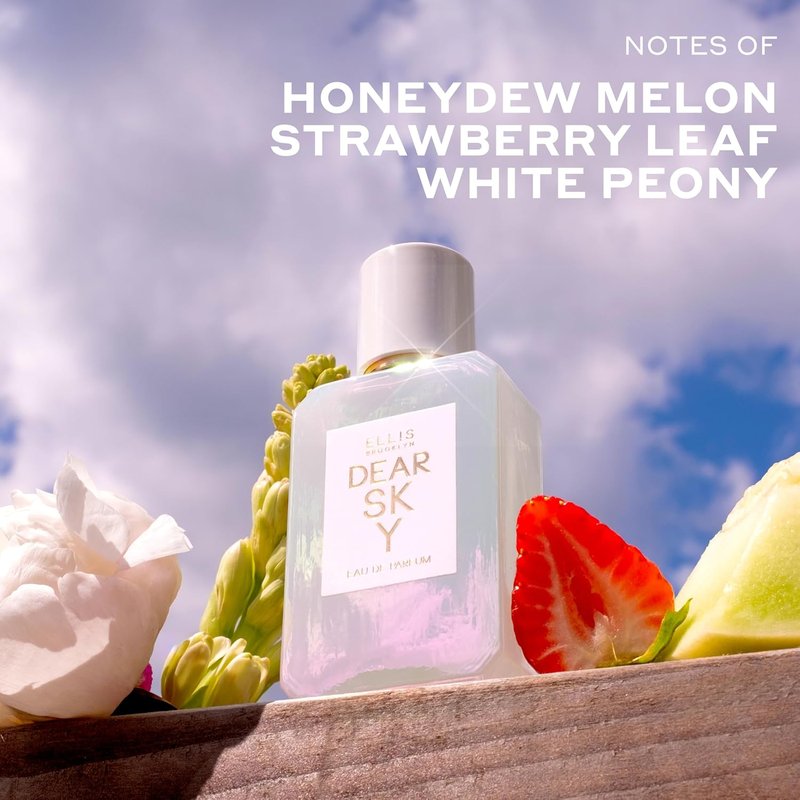 Ellis Brooklyn DEAR SKY Eau de Parfum - Fruity Floral Women's Perfume with Honeydew Melon & White Peony | 10ml / 0.33oz