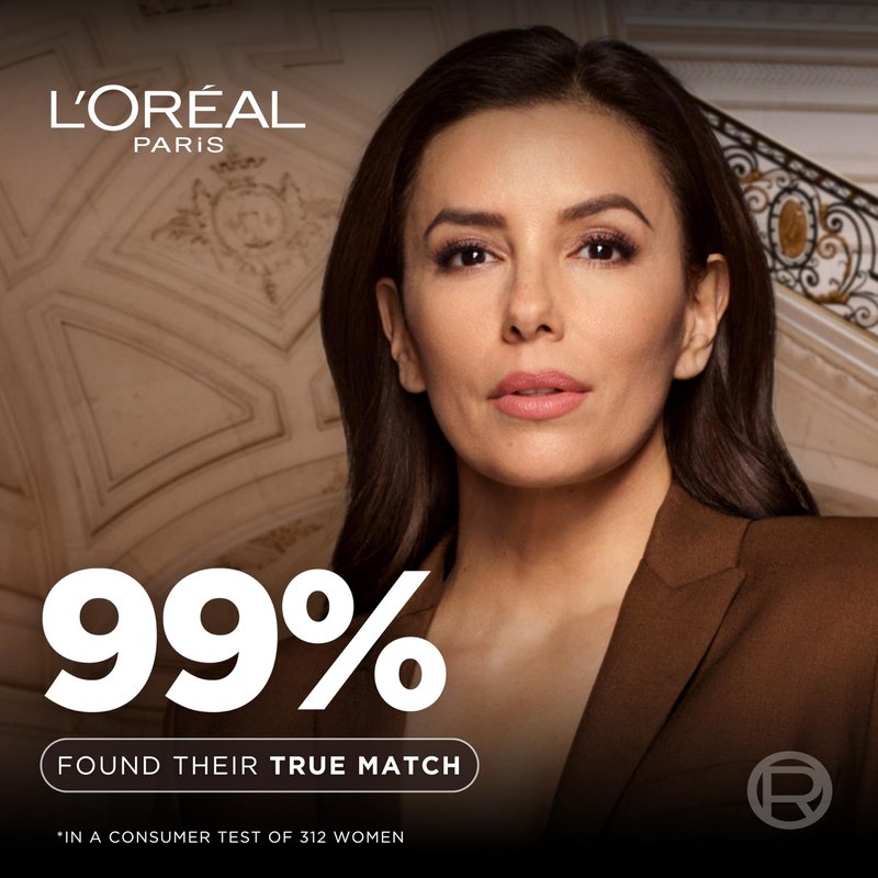 L'Oreal Paris True Match Super-Blendable Foundation, Medium Coverage Liquid Foundation Makeup, W5.5, Medium, 1 Fl Oz