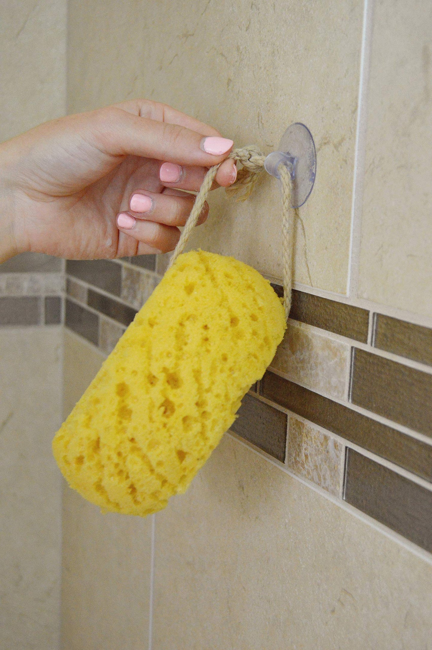 Natural Elements Foam Bath Sponges, Spa Experience at Home, Pack of 3