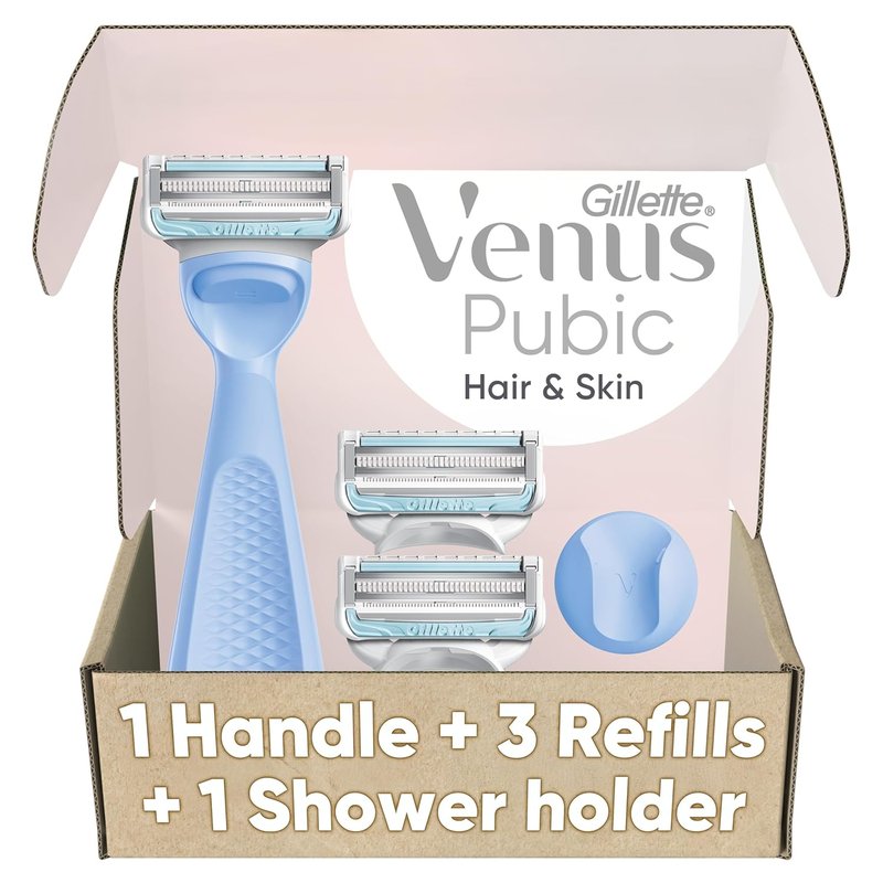Gillette Venus Women's Intimate Grooming Razor - Bikini & Pubic Hair Care | Handle + 3 Refills