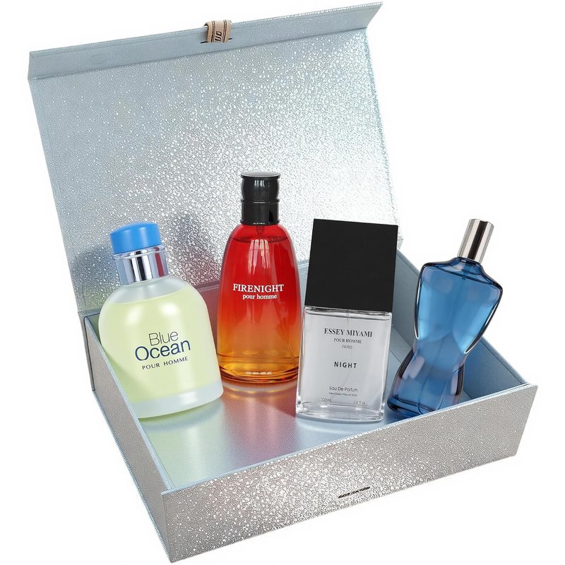 A CENTER Men's Cologne Gift Set - Luxury Fragrance Collection in Premium Presentation Box | Perfect Valentine's Day Gift for Him | 4 x 3.4 FL oz