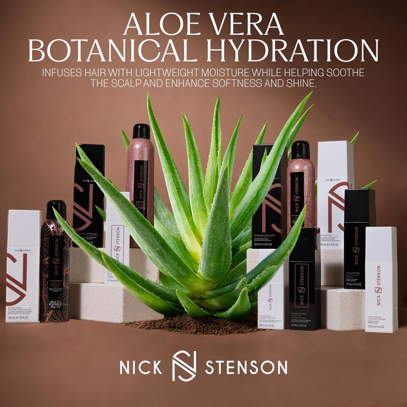 Nick Stenson Smoothing Créme, Moisturizing Anti-Humidity Hair Cream for Frizz Control & Shine - Repairs, Smooths, Strengthens & Maintains Shine for 2-3 Days, Color-Safe Vegan - 6 oz