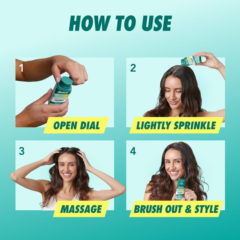 Batiste Powder Dry Shampoo, Oil-Absorbing, Non-Aerosol, Blends Seamlessly, Original Scent, Instant Hair Refresh, TSA Compliant (1.06 oz)
