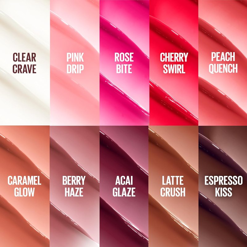 Maybelline Lifter Glaze Oil Balm - Hydrating Lip Balm with Hyaluronic Acid | 24HR Moisturizing Shine, Pink Drip