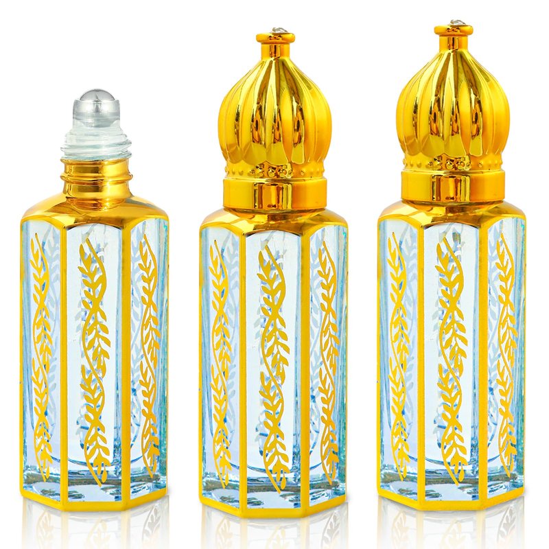 MR.A 3Pack Arabian Perfume for Women, Arabic Long Lasting Perfume Oil Rollerball, Luxury Arab Parfume Oil, Soft Parfume Arabe Roller On Sky Blue, Eau de Parfum Women