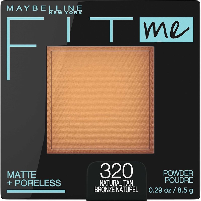 Maybelline Fit Me Matte + Poreless Face Powder - Natural Tan, 1 Count | Flawless Finish & Oil Control
