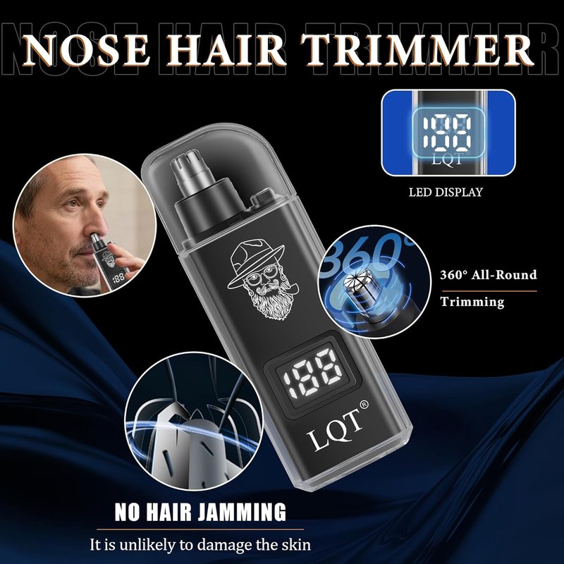 Skiennix Hair Clippers for Men - 4-Piece Cordless Grooming Kit with LED Display & Accessories