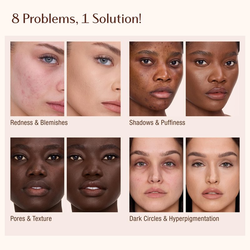 Charlotte Tilbury AIRbrush Flawless Blur Concealer - Concealer for Dark Circles, Blemishes & More - Hydrating, Full Coverage with a Natural Matte Finish - 4.5 Fair