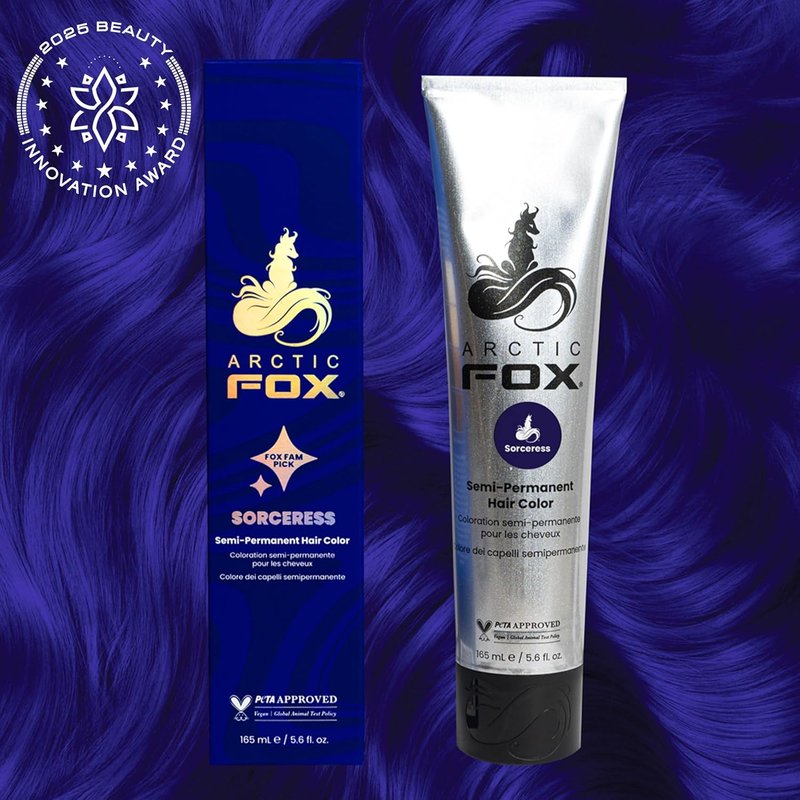 Arctic Fox Semi-Permanent Hair Color Dye - Vegan & Cruelty-Free Conditioning Formula | Midnight Blue, 5.6 fl oz