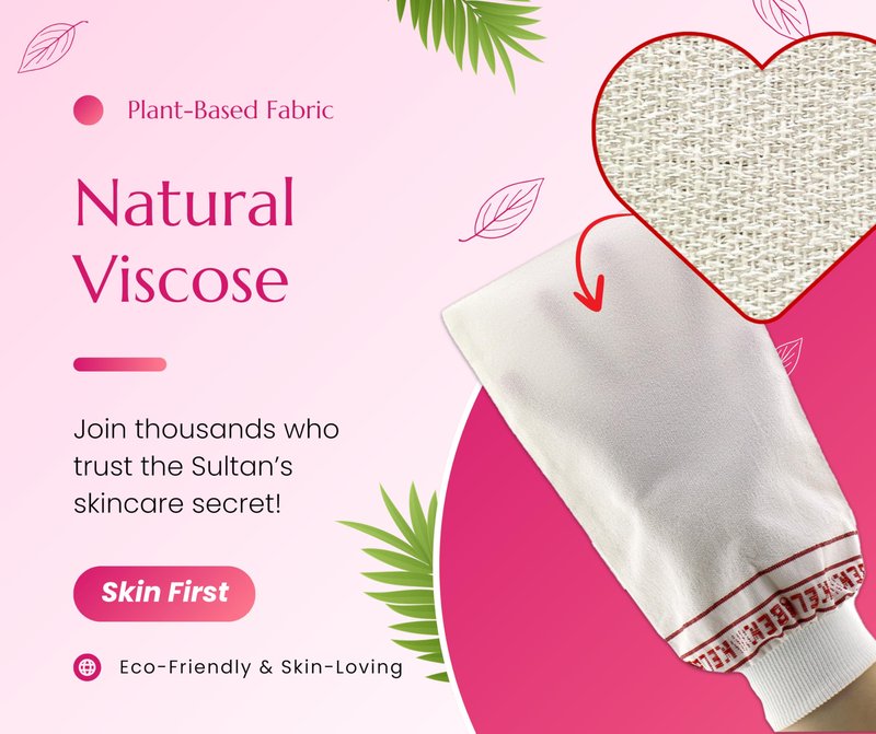 Set of 2 - Kelebek Premium Exfoliating Mitt | Deep Cleansing Bath Gloves for Women and Man | Natural Turkish Hammam Keesa for Body Scrub & Dead Skin Removal (Medium Texture)